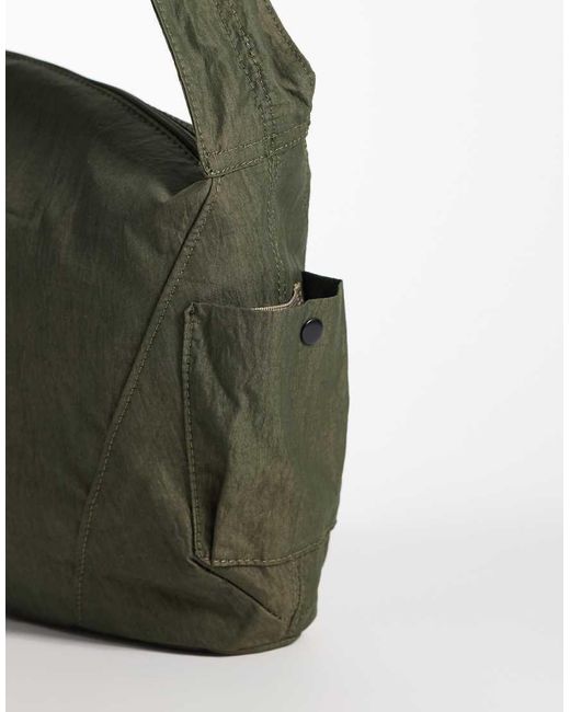 ASOS Metallic Nylon Crossbody Bag for men