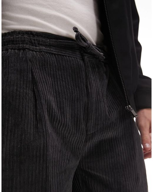 Pantaloni affusolati di Topman in Black da Uomo