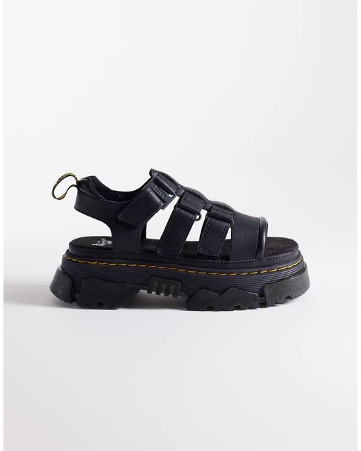 Dr. Martens Blue Mattison Three Strap Sandal