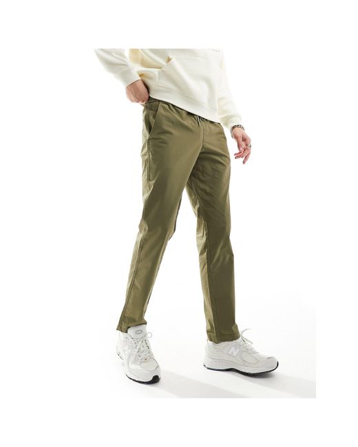 SELECTED Green Drawstring Trouser for men