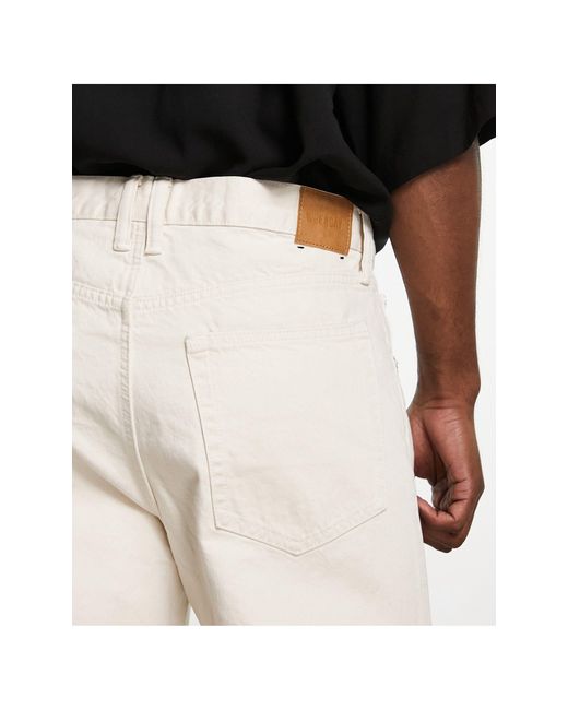 Weekday Barrel - Ruimvallende Jeans Met Toelopende Pijpen in het Black voor heren