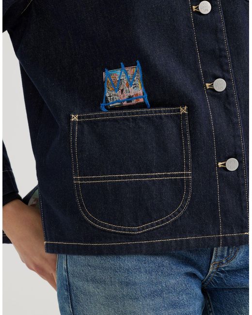 X jean-michael basquiat - capsule - giacca di Lee Jeans in Blue
