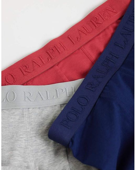 Polo Ralph Lauren Blue Boxer Brief With Tonal Branding for men