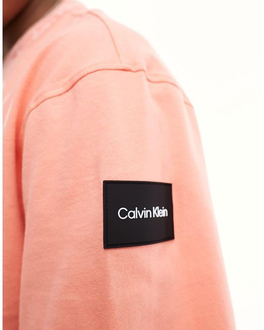 Calvin Klein Pink Running Logo T-shirt for men