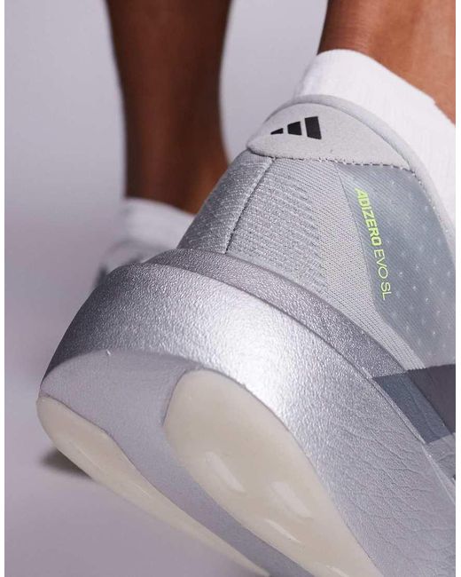 Adidas Originals White Adidas Running Adizero Evo Sl Trainers