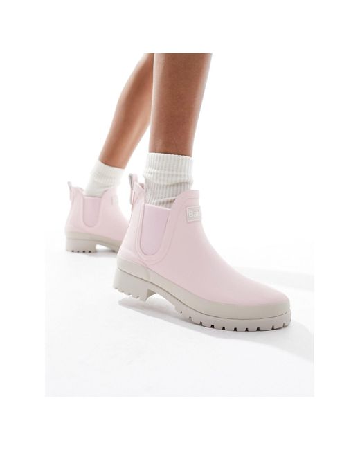 Mallow - stivali da pioggia bassi chiaro di Barbour in Pink