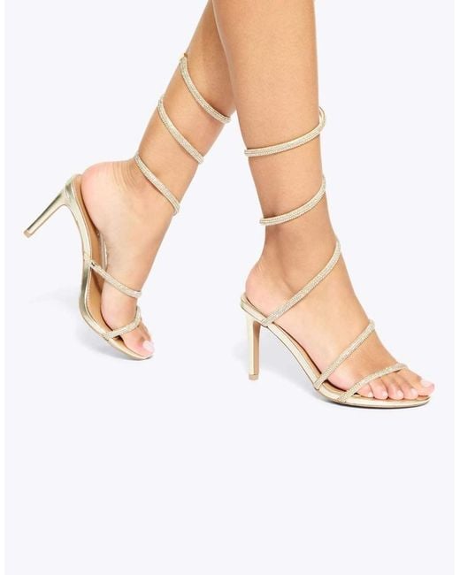 KG by Kurt Geiger White Athena Heeled Sandals