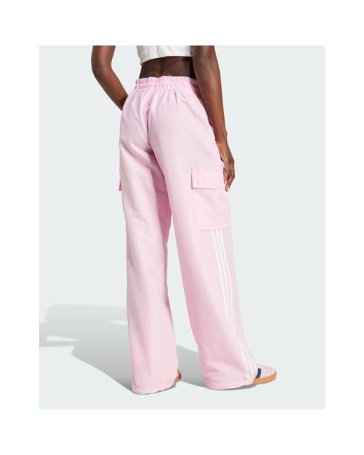Adidas Originals Pink Adicolor Cargo Pants