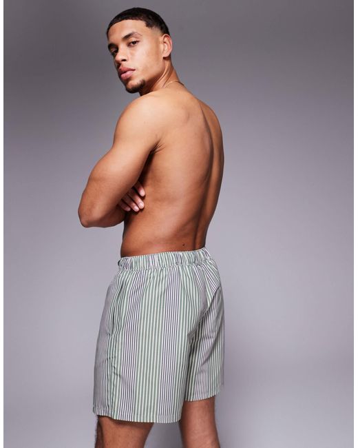 ASOS Gray Swim Shorts for men