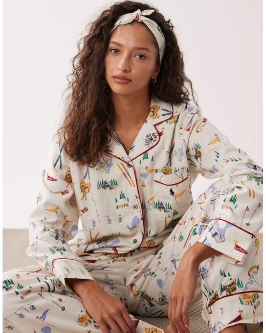 Polo Ralph Lauren White Madison Pyjama Set