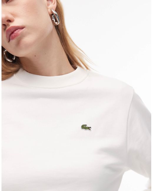 Sweat - crème Lacoste en coloris White