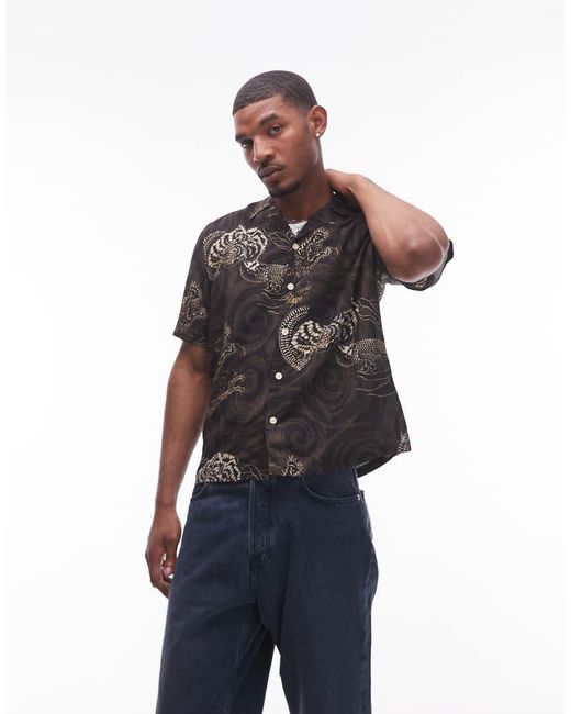 AllSaints Gray Sidewinder Shirt for men