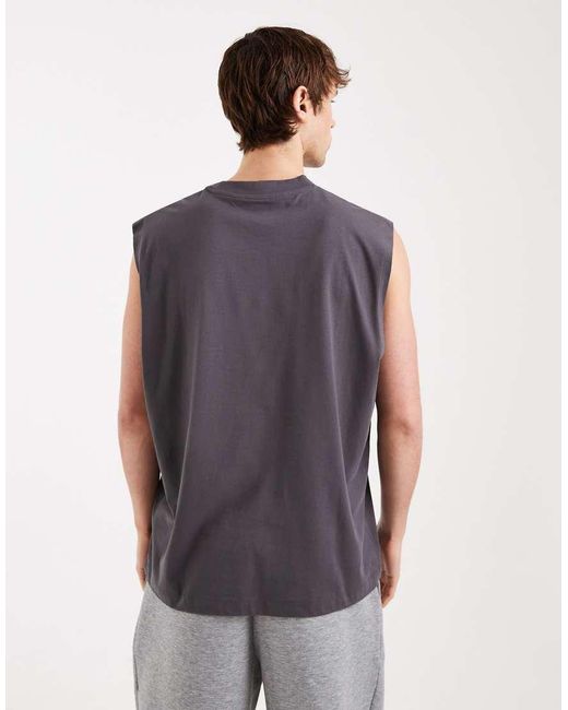 ASOS Blue Essentials Oversized Tank for men