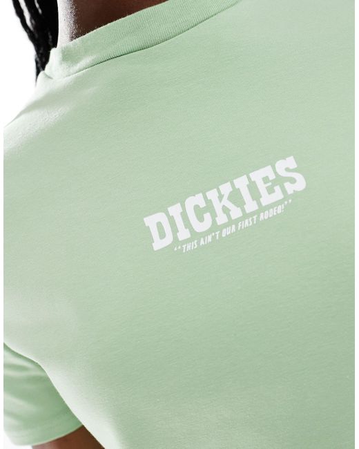 Exclusivité asos - - petersburg - t-shirt effet rétréci à imprimé western Dickies en coloris Green