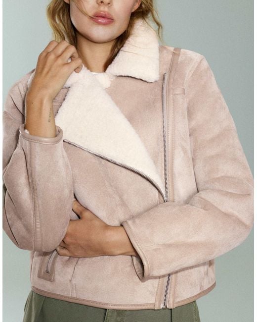 Pull&Bear Natural Doppelseitige jacke