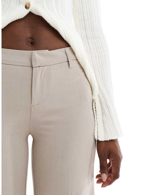 Bershka White Tailored Trouser