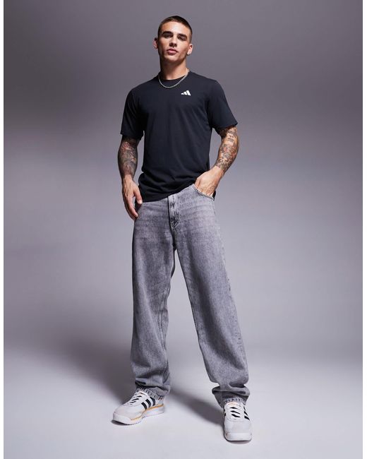 Adidas Originals Black Adidas Training Train Essentials T-Shirt for men