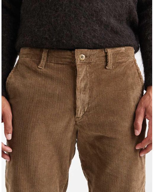 Jack & Jones Brown Slim Fit Cord Trouser for men