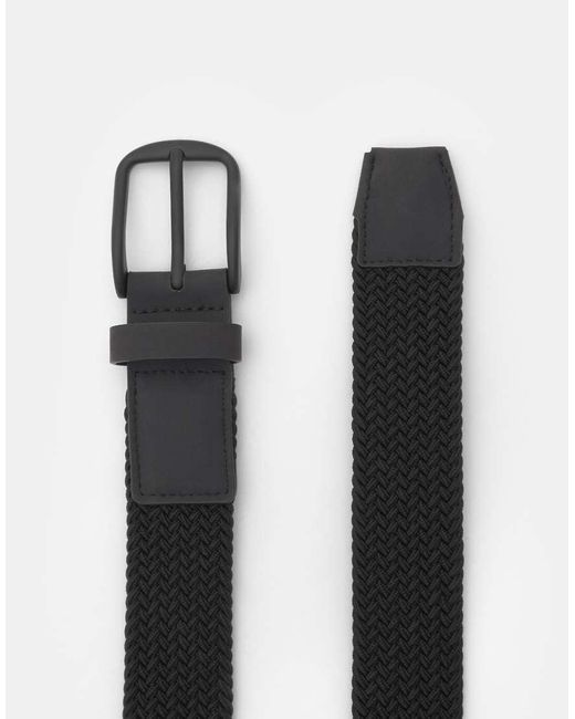 Pull&Bear Blue Braided Belt for men