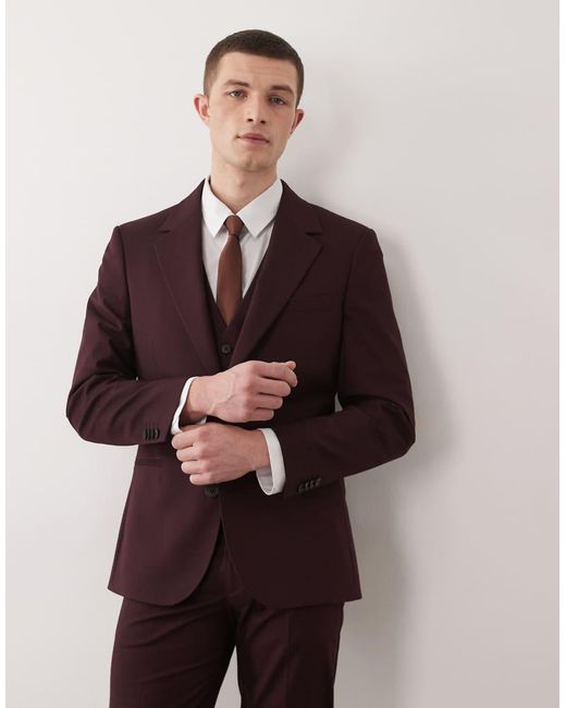ASOS Purple Skinny Suit Jacket for men