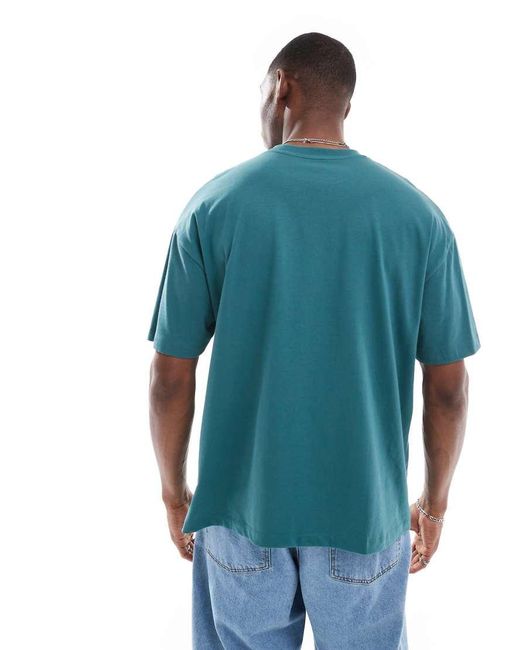 ASOS Blue Essentials 2 Pack Oversized T-Shirts for men