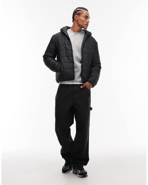 ASOS Gray Peakmaxtm Hooded Liner Jacket for men
