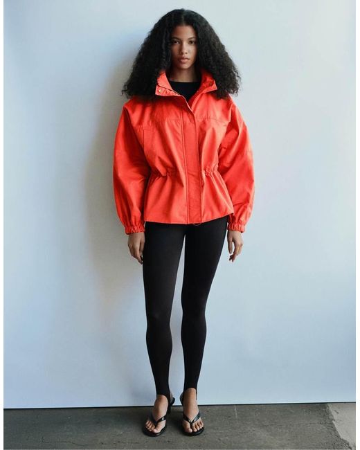Giacca Con Coulisse di Pull&Bear in Red