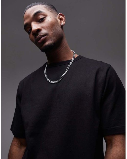 ARKET Blue Heavyweight Jersey Oversized T-Shirt for men