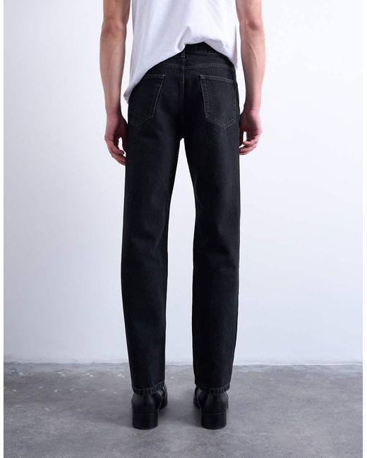 Topman Blue Rigid Straight Jean for men