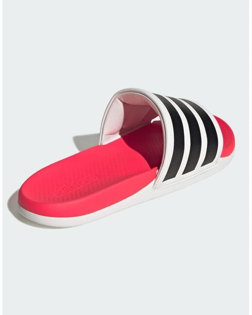 Adidas Originals Red Adilette Comfort 2.0 Slides