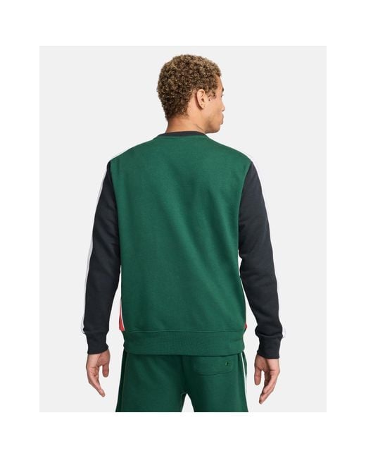 Nike Club Circuit Crewneck Sweatshirt in Green for Men | Lyst