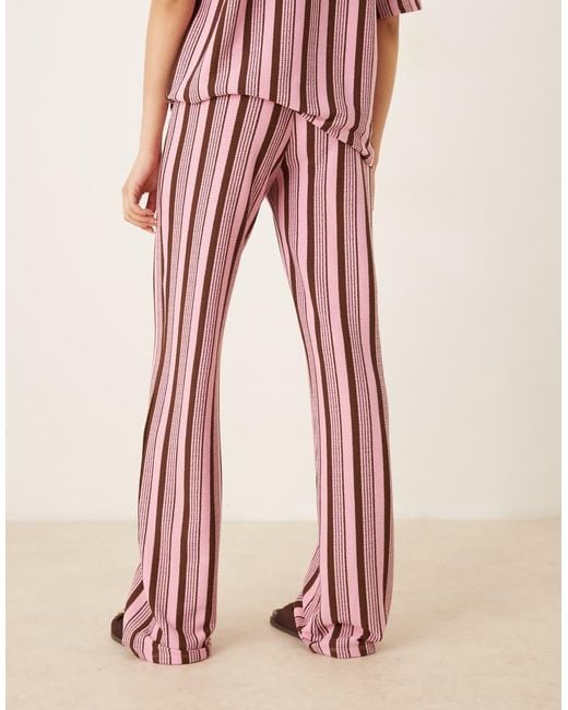 ASOS Pink Wide Leg Trouser Co-ord