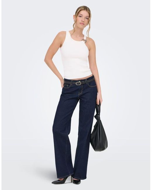 ONLY White Knitted Top