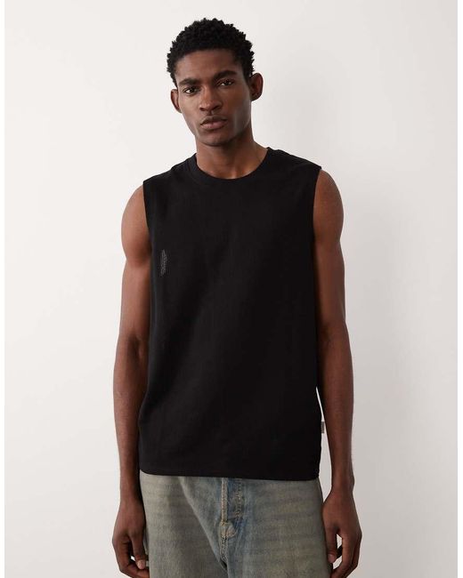 Jack & Jones Gebreid Hemd in het Black voor heren