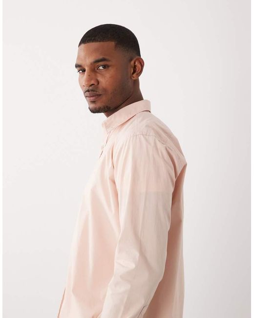 Boss Natural Hugo Boss Regular Fit Cotton Longsleeve Button Up Shirt for men