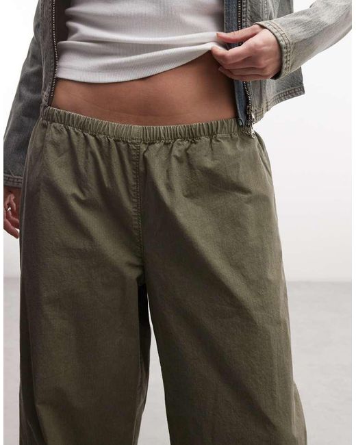 Weekday White Ripstop Oversized Drawstring Pants