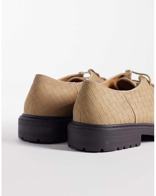 SEQWL White Pier Woven Lace Up Shoes for men