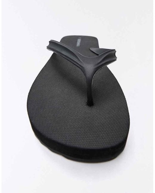 Bershka White Flip Flop-flat Sandals for men