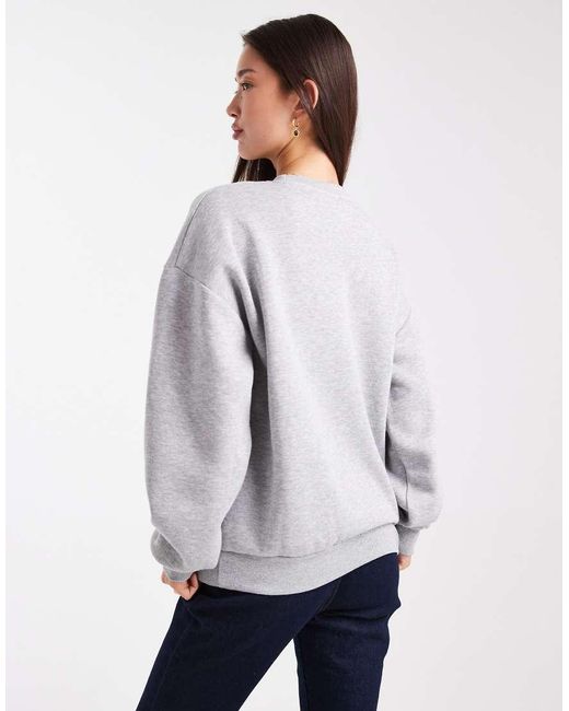 Daisy Street Blue Long Sleeve La Graphic Sweatshirt