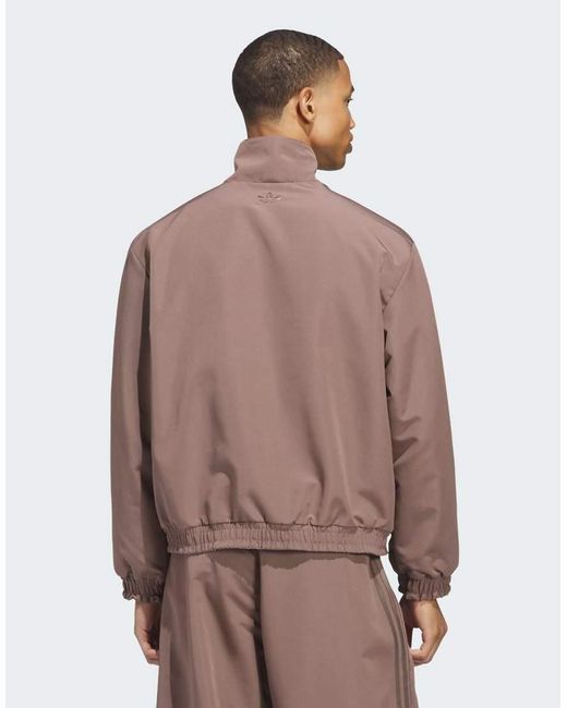 Adidas Originals Brown Firebird Coach Jacket for men