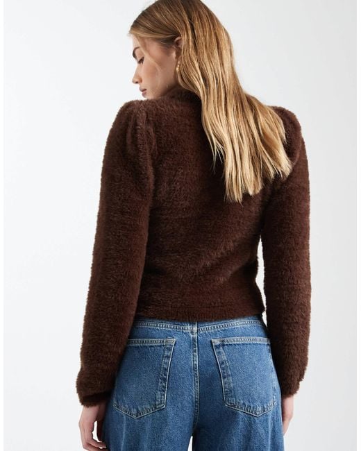 ASOS Brown Fluffy Top