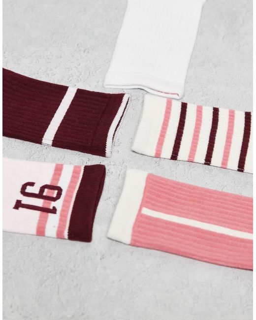 Cotton On Metallic 5 Pack Socks