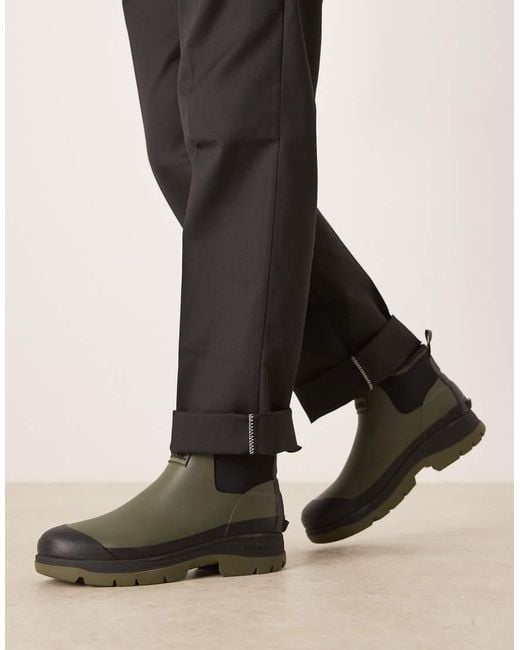 Barbour Black Ridge Short Welly for men