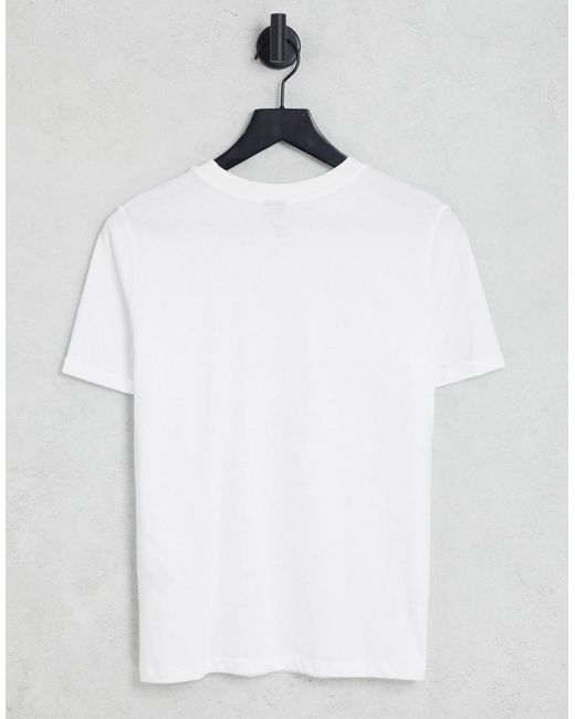 Pieces White Cotton T-Shirt