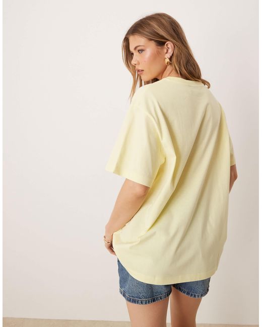 ASOS Yellow Oversized T-shirt With Florida Graphic