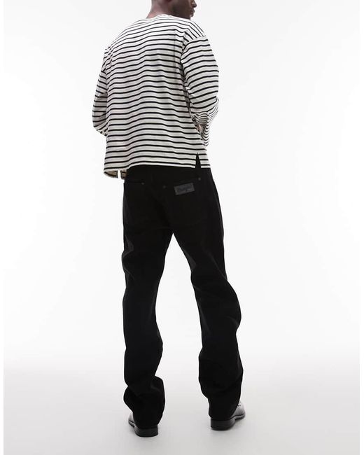 Wrangler White Frontier Relaxed Straight Fit Jeans for men