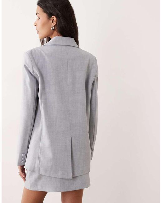 Miss Selfridge Gray Oversized Blazer