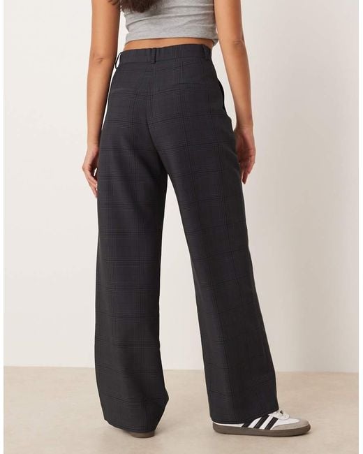 Abercrombie & Fitch Black Ultra High Rise Sloane Wide Leg Trousers