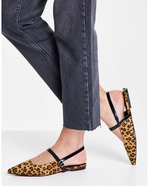 ASOS Lewin Pointed Mary Jane Ballet Flats | Lyst Australia