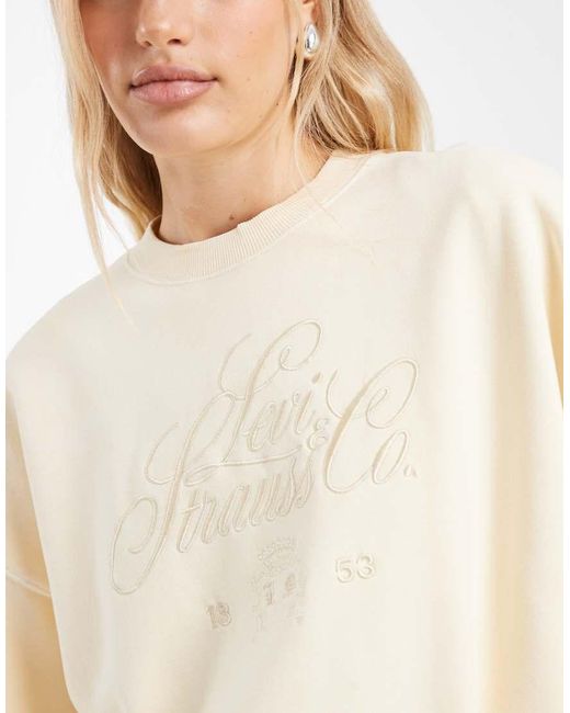 Levi's Natural Vintage Wash Oversized Graphic Sweatshirt